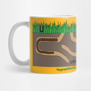 U is for underground Mug