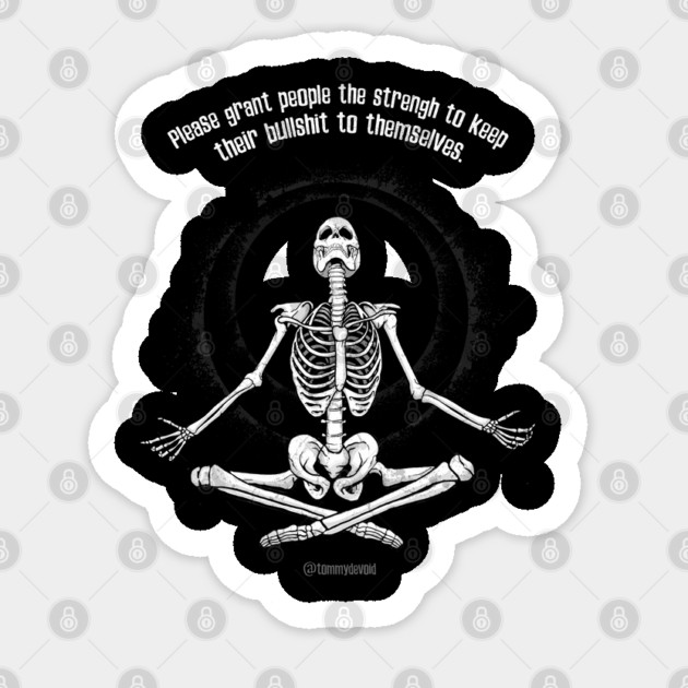 Please and thank you. Sticker by Tommy Devoid