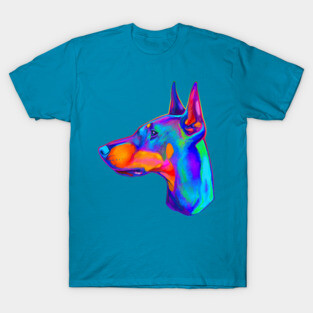Doberman Pinscher in Colors T-Shirt