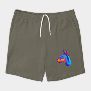 Doberman Pinscher in Colors Shorts