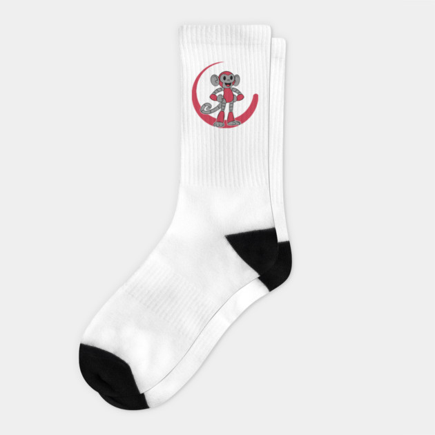 Dmo my  logo/mascot Socks by droidmonkey