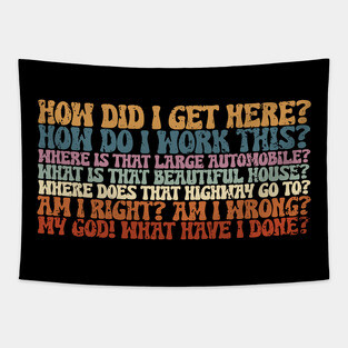 Things You May Ask Yourself Tapestry