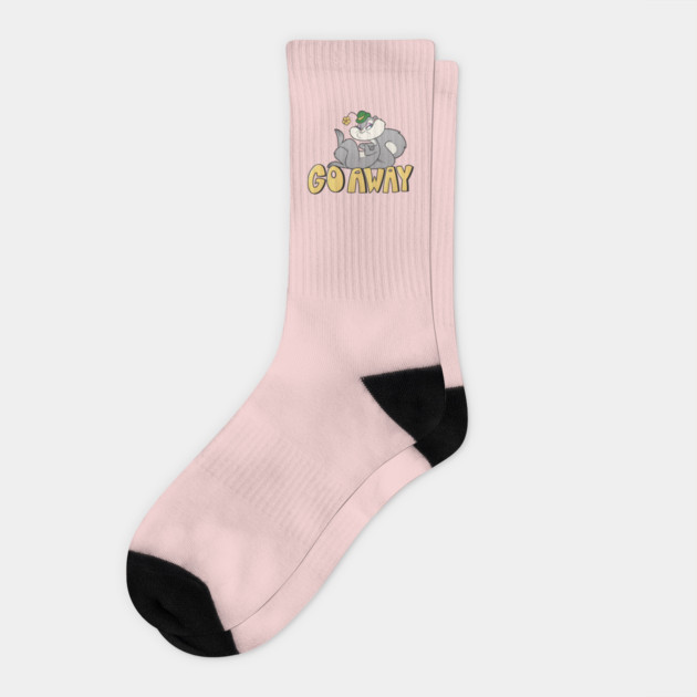 GO AWAY Socks by JoTheZette