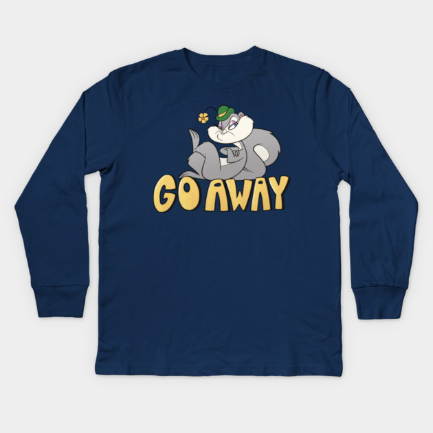 GO AWAY Kids Long Sleeve T-Shirt by JoTheZette