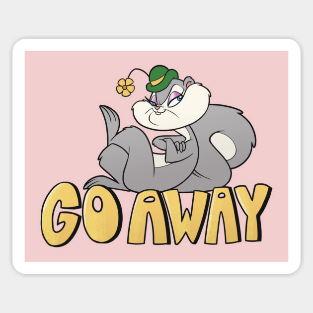 GO AWAY Sticker by JoTheZette