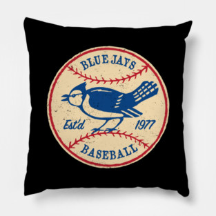 Vintage Toronto Blue Jays Patch Pillow