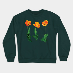 Three Tulips in a Row Crewneck Sweatshirt