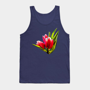 Group of Red Tulips Tank Top