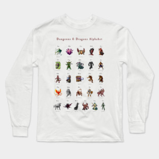 Monster Alphabet Long Sleeve T-Shirt