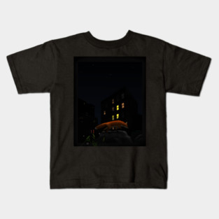 City Fox at Night Kids T-Shirt