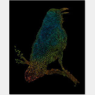 The Iridescent Raven Posters and Art