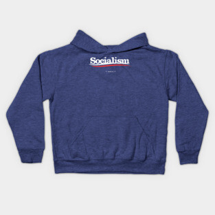 Socialism ( Blue ) Kids Hoodie