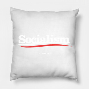 Socialism ( Blue ) Pillow