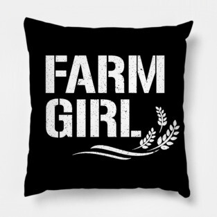 farm girl shirt Pillow