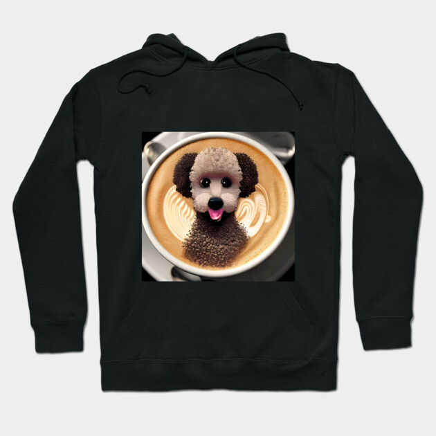 art coffee with dog Hoodie by animegirlnft