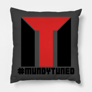 #MundyTuned Back and Red Pillow