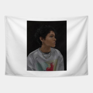 Chalk drawing by Omar Rudberg from Young Royals Tapestry