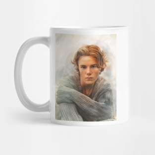 Watercolor mixed media of Prince Wilhelm from Young Royals Mug