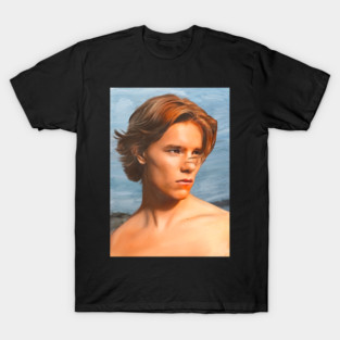 Painting of Prince Wilhelm from the Netflix series Young Royals T-Shirt