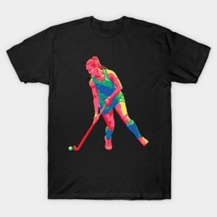 Field Hockey Player: Vibrant T-Shirt