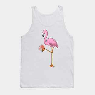 Flamingo Poker Poker cards Tank Top