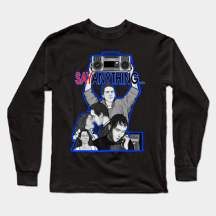 Say Anything movie collage art Long Sleeve T-Shirt