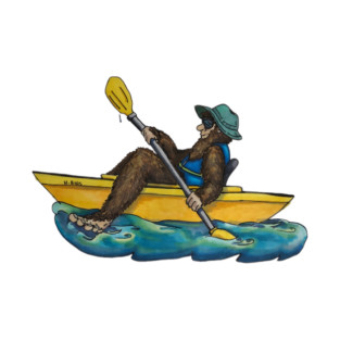 Squatch in a Yak T-Shirt