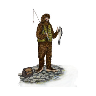 Fishing Sasquatch T-Shirt