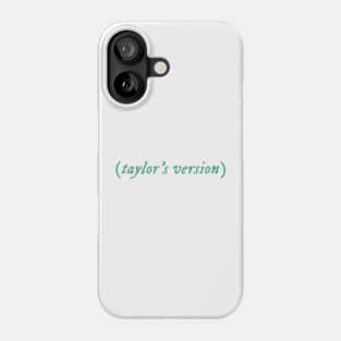 Taylors version aqua green Phone Case
