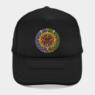 Aztec Sun Stone Calendar Full-Color Hat