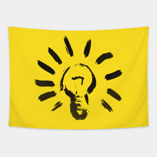 Lightbulb On - A Pop of Color Edition Tapestry