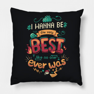 The Very Best // 90s Kids Cartoon Nostalgia, Anime, Motivational Pillow
