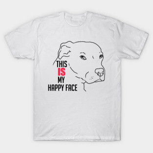 Funny Pitbull, Cute Pitbull, Funny Dog, Grumpy Dog T-Shirt