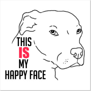 Funny Pitbull, Cute Pitbull, Funny Dog, Grumpy Dog Posters and Art