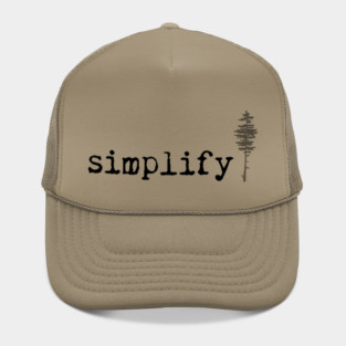 Simplify Thoreau Typewriter Pine Tree Hat