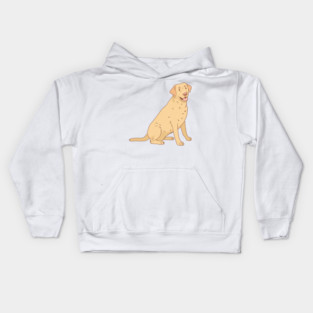 Yellow Labrador Retriever Kids Hoodie