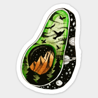 Avocado Sticker