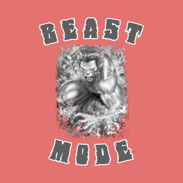 Beast Mode Monochrome by ohshirtdotnet