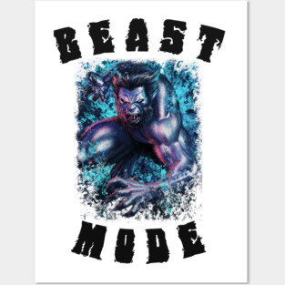 Beast Mode Colored Posters and Art