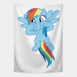 Rainbow Dash squishy cheeks Tapestry
