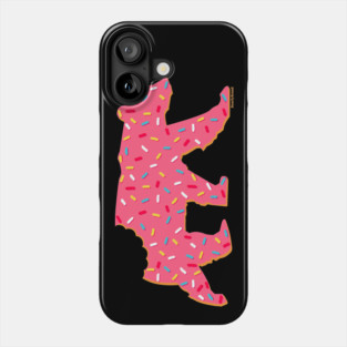 Animal Cracker Frosted Gay Bear with Sprinkles and a Bite | BearlyBrand Phone Case