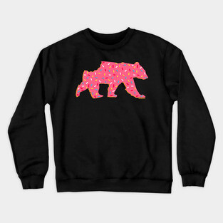 Animal Cracker Frosted Gay Bear with Sprinkles and a Bite | BearlyBrand Crewneck Sweatshirt
