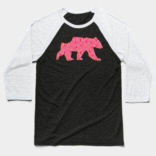 Animal Cracker Frosted Gay Bear with Sprinkles and a Bite | BearlyBrand Baseball T-Shirt