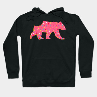 Animal Cracker Frosted Gay Bear with Sprinkles and a Bite | BearlyBrand Hoodie