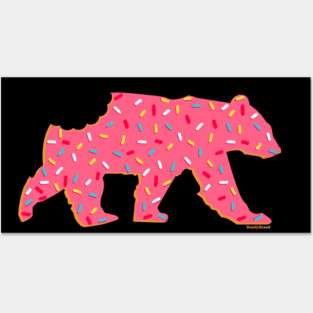 Animal Cracker Frosted Gay Bear with Sprinkles and a Bite | BearlyBrand Posters and Art