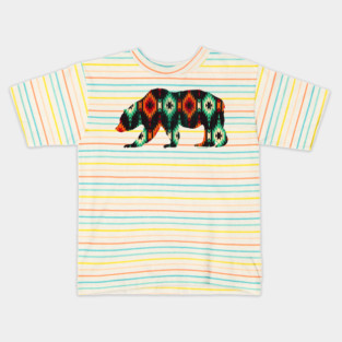 Southwestern Tribal Bear for Gay Bears & Admirers | BearlyBrand Kids T-Shirt
