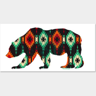 Southwestern Tribal Bear for Gay Bears & Admirers | BearlyBrand Posters and Art