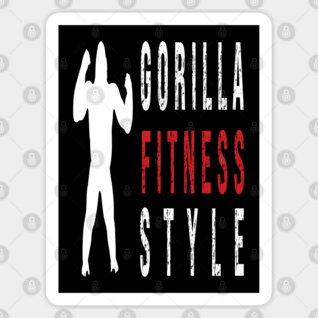 vegan power workout muscle gorilla bodybuilding Sticker by Prinyos