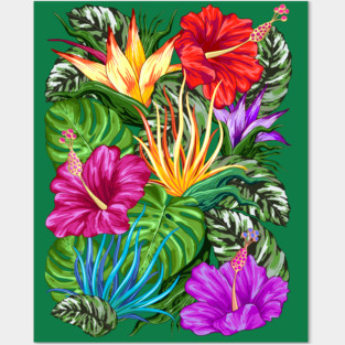 Tropical Flora Summer Mood Posters and Art