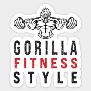 Gorilla Fitness Style Sticker